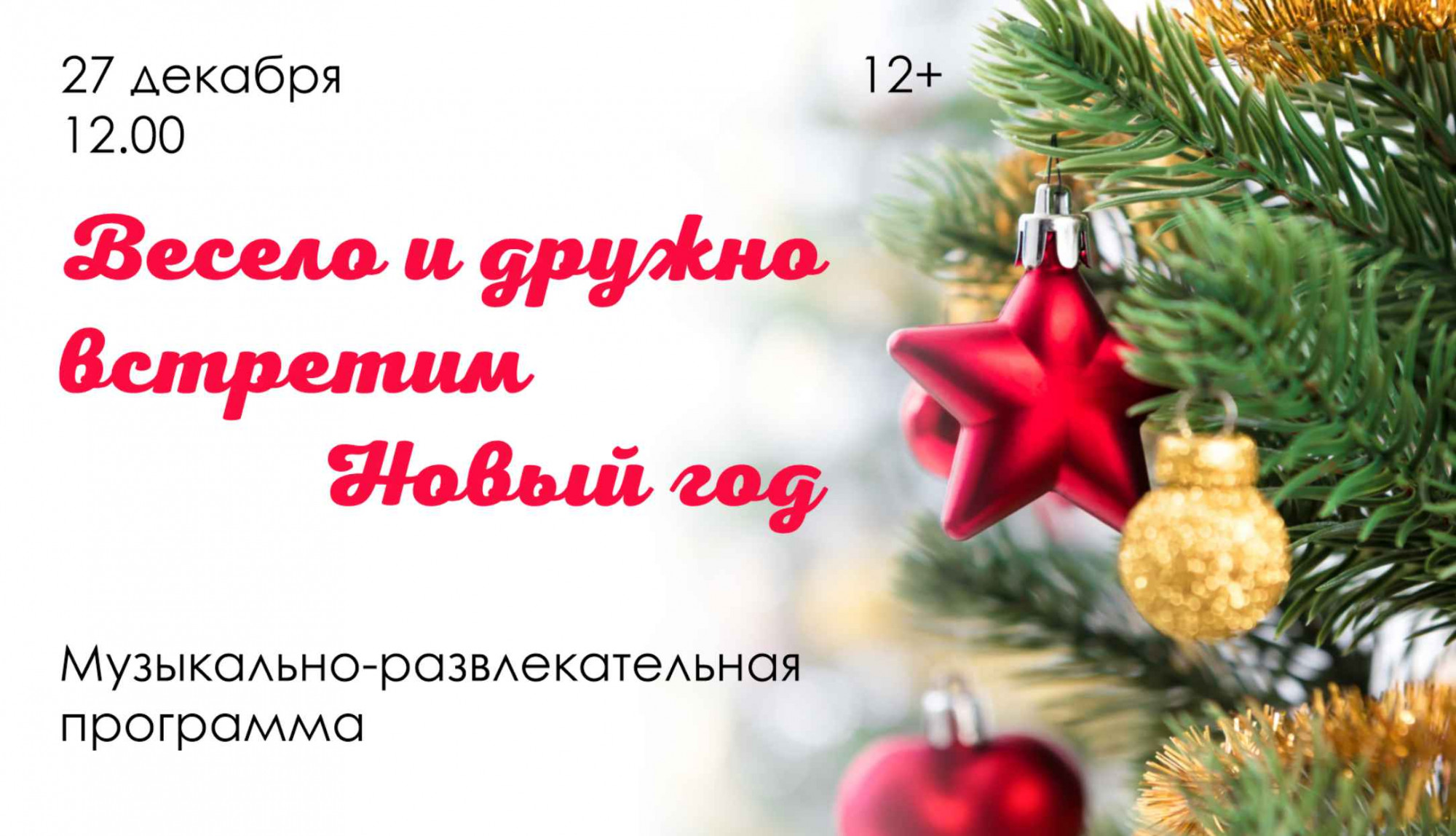 превью публикации Музыкально-развлекательная программа «Весело и дружно встретим Новый год»